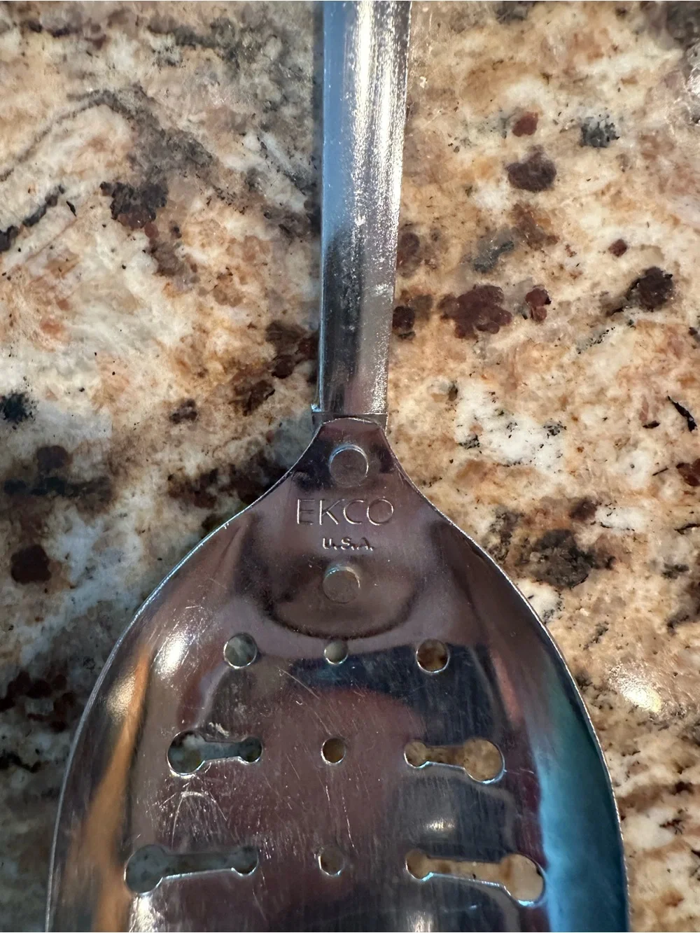 Set of 3 Vintage Serving Spoons 1970’s Brands EKCO and Flint